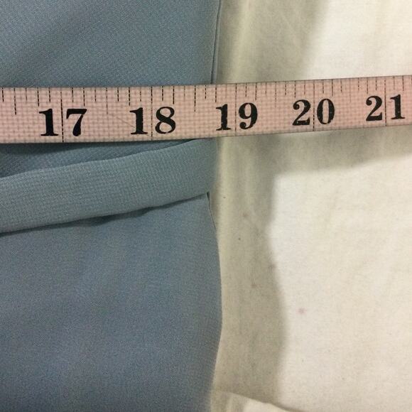 FORMAL SZ 16 1x plus blue assymetrical one shoulder bridesmaid maxi dress B78 - Picture 6 of 9